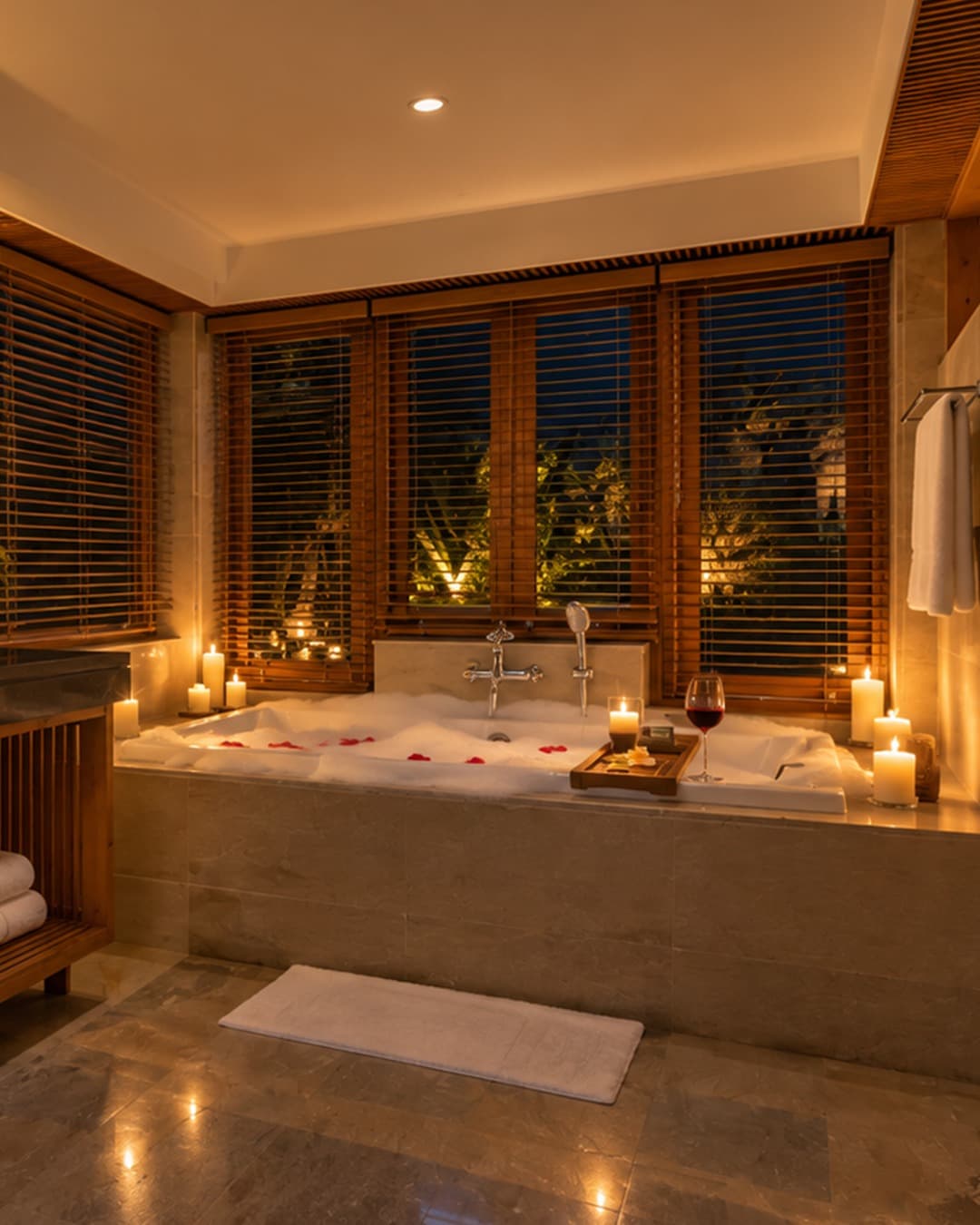 Your private moment of indulgence. 🛁✨ Warm water, soft lighting, and nowhere else you need to be. At Ayawana, every moment is an invitation to slow down. Managed by ARM Hospitality. #AyawanaUbud #AR…